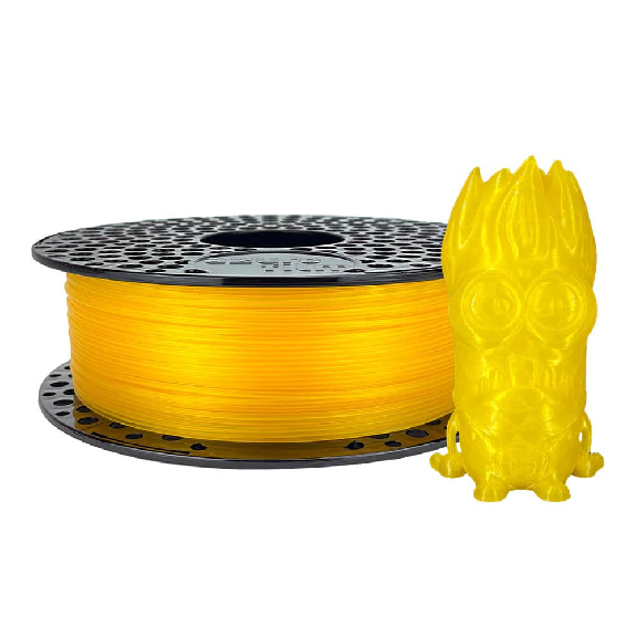 PLA Transparent filament Yellow - 1.75mm, 1000g-Leer más