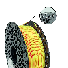 Filamento PLA Dual Neon Yellow - Pink - 1.75mm, 1000g