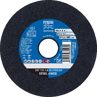 Trennscheibe gerade A46RSG-INOX 115x1,6mm PFERD-Beschreibung lesen