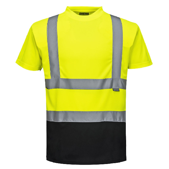 Portwest - T-shirt bicolore HV - S378 Portwest - T-shirt bicolore HV - S378-Lire la description