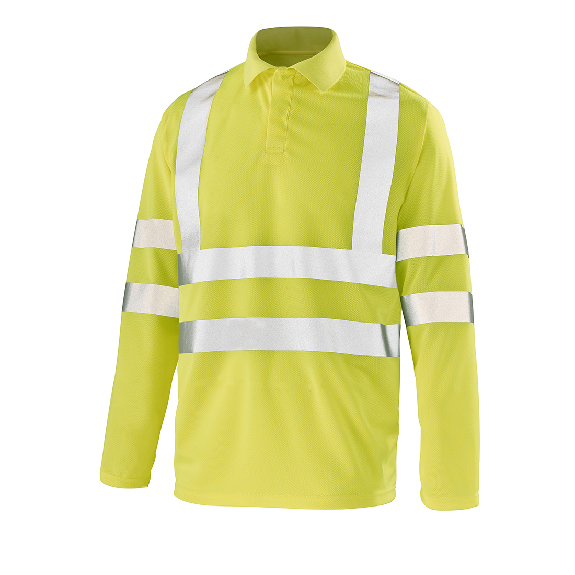 Cepovett - Polo manches longues Fluo Base 2 - T283-Lire la description