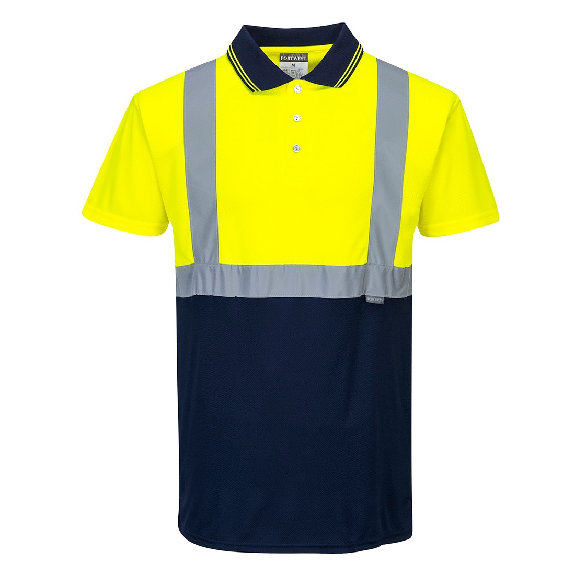 Portwest - Polo bicolore HV - S479 Portwest - Polo bicolore HV - S479-Lire la description