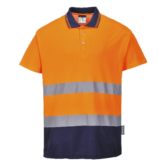 Portwest - Polo coton bicolore HV - S174-Lire la description
