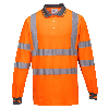 Portwest - Polo coton majoritaire manches longues HV - S271