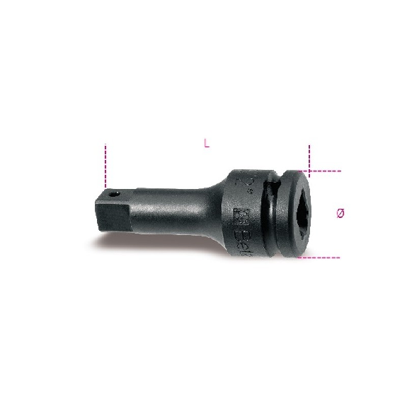 Alargadera de impacto con cuadrado macho y hembra 3/4 - L: 175mm - 728/21 Alargadera de impacto con cuadrado macho y hembra 3/4 - L: 175mm - 728/21-Leer más