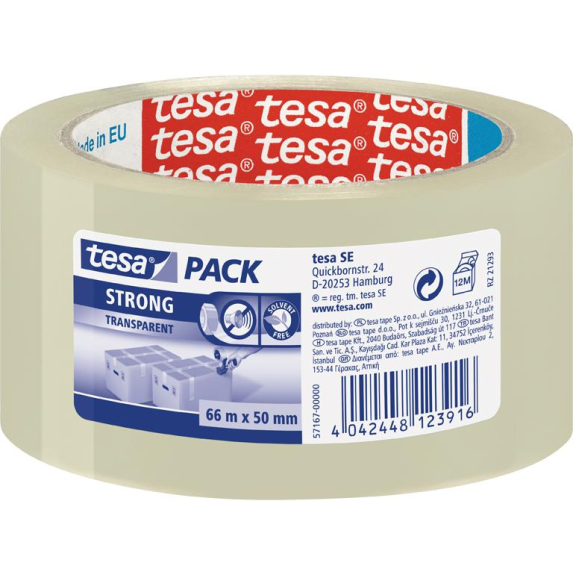 tesapack 66m x 50mm transparent 57167-Beschreibung lesen
