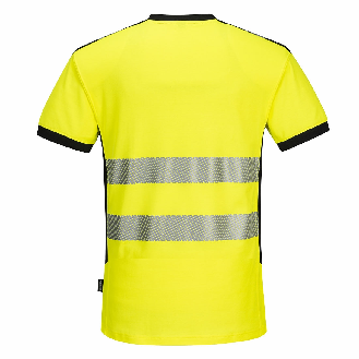 Portwest - Tee-shirt manches courtes avec col en V haute visibilité PW3-Lire la description