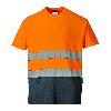 Portwest - T-shirt coton bicolore HV - S173