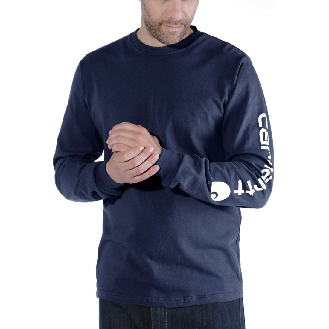 Carhartt - Tee-shirt Logo manches longues-Lire la description