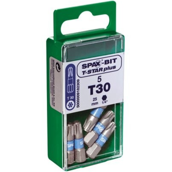 SPAX Bits T -STAR+ T30 1 Blist.a5Bits,25mm-Beschreibung lesen