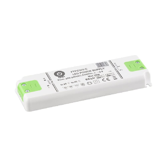 Alimentatore LED POS Power FTPC30V12-C2 da 30 W con struttura in plastica compatta e garanzia di 5 anni-Leggi tutto