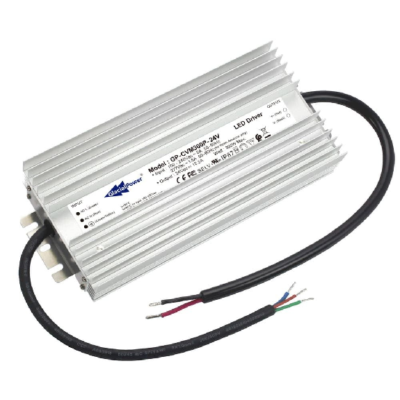 Alimentatore LED Glacial Power CVM300P-24V 300W con certificazione IP67 e tecnologia dimmerabile-Leggi tutto