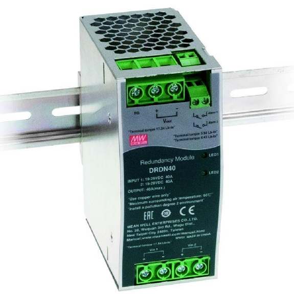 Modulo di ridondanza Mean Well DRDN40-12 W per automazione industriale-Leggi tutto
