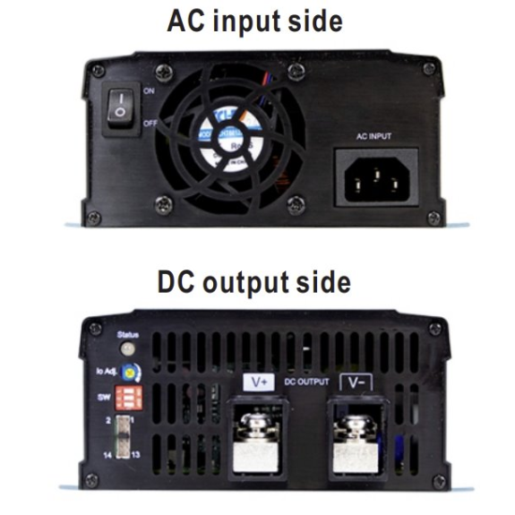 Caricabatterie e DC UPS NPB-1200-48  1200W 127 ~ 370VDC, 90~264VAC-Leggi tutto