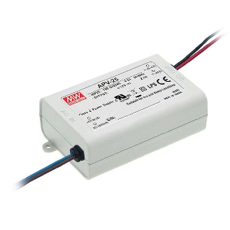 Alimentatore LED Mean Well APV-25-24 da 25 W con protezione IP42 e alta efficienza-Leggi tutto