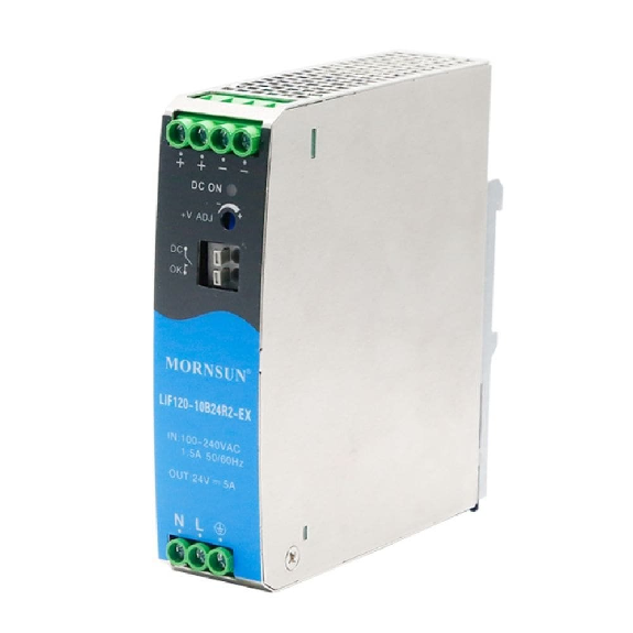 Alimentatore industriale Mornsun LIF120-10BxxR2-EX - Alta efficienza, ampia gamma di tensione di ingresso, certificato ATEX/IECEx-Leggi tutto