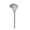SONDA DE TEMPERATURA PT100 (RTD) CABEZAL CON CONEXIÓN ELÉCTRICA SENCILLA Y BULBO LISO EN ACERO INOXIDABLE AISI 316 SONDA DE TEMPERATURA PT100 (RTD) CABEZAL CON CONEXIÓN ELÉCTRICA SENCILLA Y BULBO LISO EN ACERO INOXIDABLE AISI 316