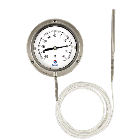 THERMOMÈTRE À LECTURE À DISTANCE AVEC CAPILLAIRE EN LAITON D32-Beschreibung lesen