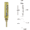TERMÓMETRO DE CAPILLA DE ALUMINIO C0101 DE 200MM SEGÚN DIN 16189/90 TERMÓMETRO DE CAPILLA DE ALUMINIO C0101 DE 200MM SEGÚN DIN 16189/90