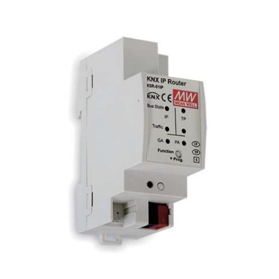 Accoppiatore Mean Well KSR IP/TP per linea/area KNX con routing e tunneling-Leggi tutto