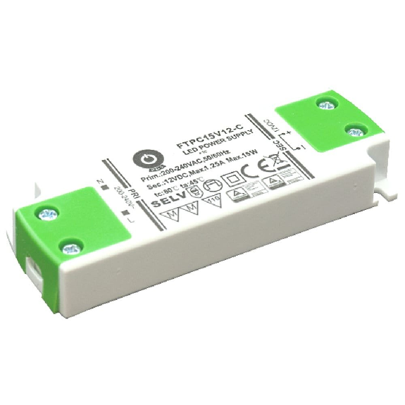 Alimentatore LED POS Power FTPC15V-C - Compatto e affidabile con garanzia di 5 anni-Leggi tutto