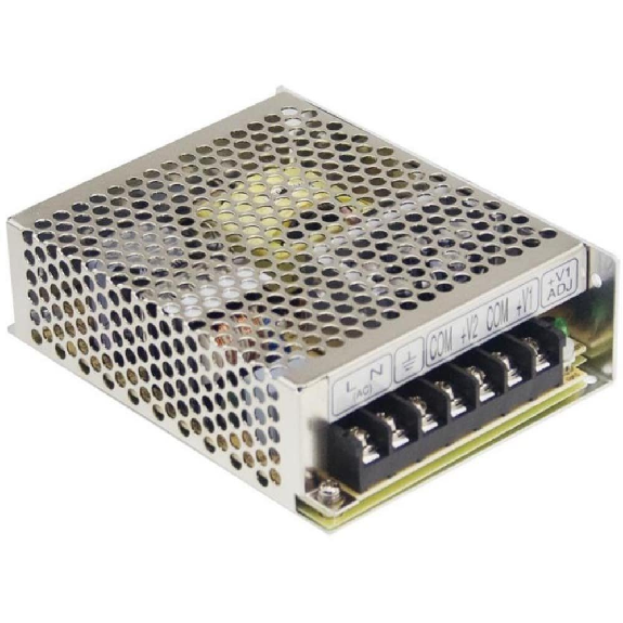 Fuente de alimentación de automatización Mean Well RS-75 de 75W AC/DC con voltaje de entrada universal y múltiples protecciones-Leer más