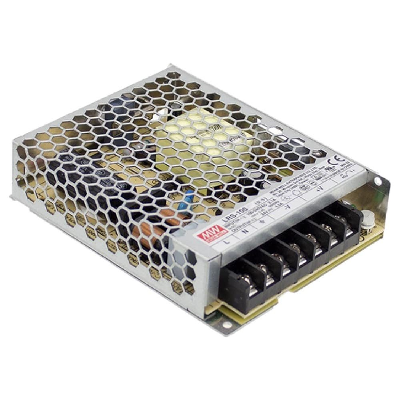 Alimentatore Mean Well LRS-100-24 da 100W in scatola con garanzia di 3 anni-Leggi tutto