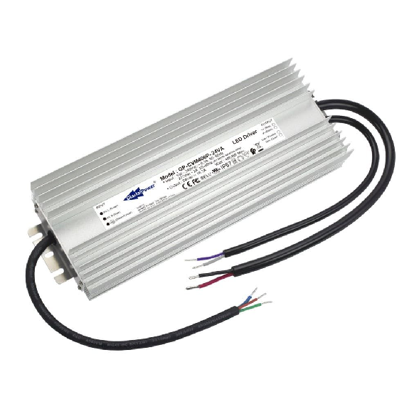 Alimentatore LED Glacial Power CVM400P-24VA da 400W con custodia in metallo IP67 e alta efficienza-Leggi tutto