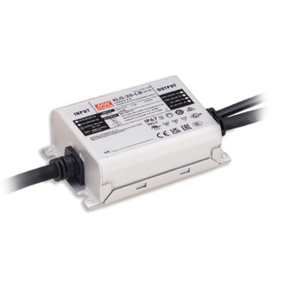Alimentatore LED Mean Well XLG-20 20W IP67 con uscita a corrente costante-Leggi tutto