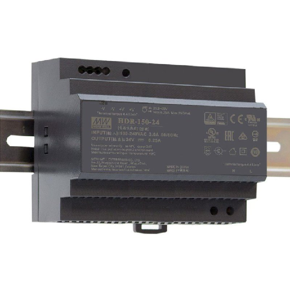 Alimentatori Guida DIN HDR-150-48  150W 90~264VAC-Leggi tutto