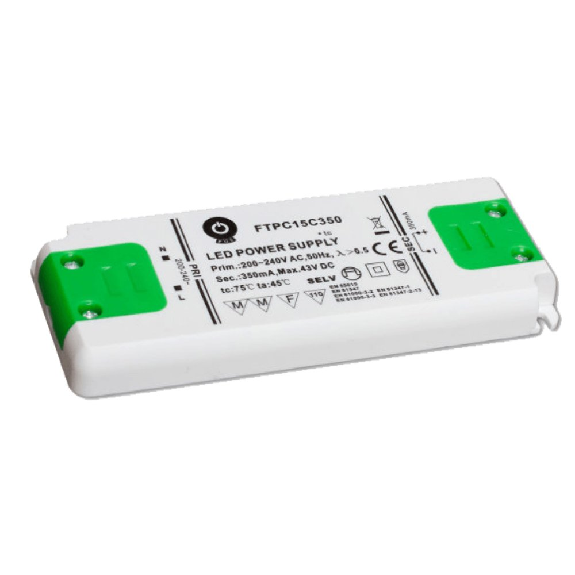 Alimentatore per LED POS Power FTPC15C350 - Uscita a corrente costante da 15W-Leggi tutto