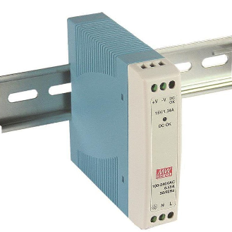 Alimentatore Mean Well Din Din MDR-10-12 10W DIN Rail con AC universale e immunità industriale-Leggi tutto
