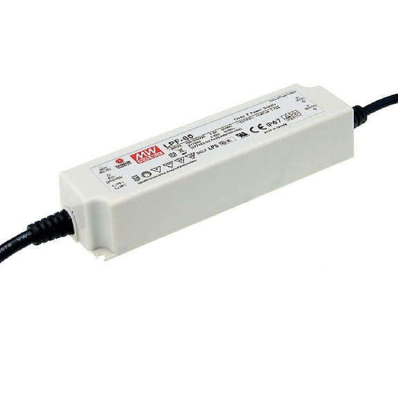 Alimentatore LED Mean Well LPF-60-20 - 60W, tensione e corrente costanti, IP67, garanzia di 5 anni-Leggi tutto