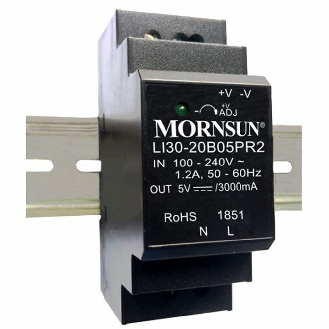 Alimentatore Mornsun DIN LI30-20BXXPR2 30W per guida DIN per apparecchiature di controllo industriale-Leggi tutto