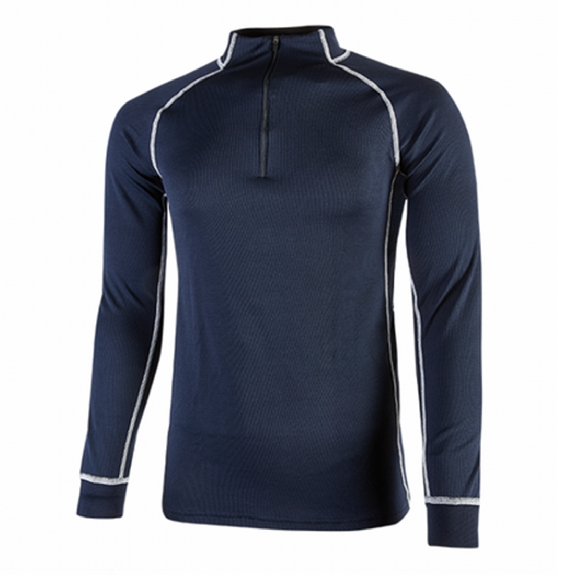U-Power - Maillot de corps bleu foncé semi-zippé MAKALU-Lire la description