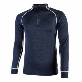 U-Power - Maillot de corps bleu foncé semi-zippé MAKALU-Lire la description