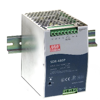 Alimentatore Mean Well SDR-480P 480W per guida DIN per automazione industriale e applicazioni ITE-Leggi tutto