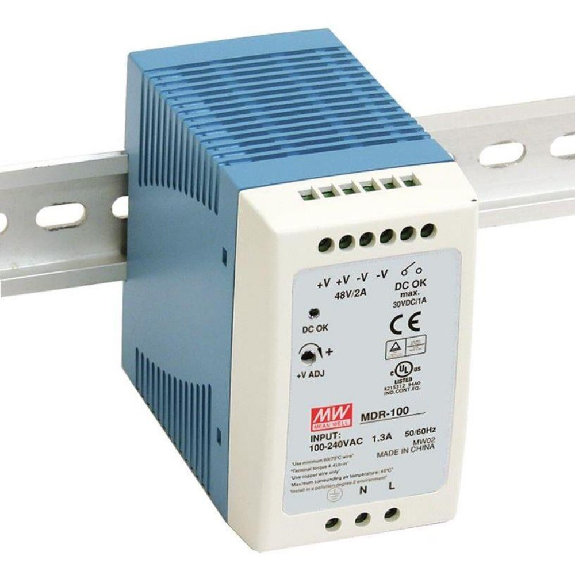 Alimentatore universale industriale Mean Well DIN MDR-100-12 da 100W-Leggi tutto