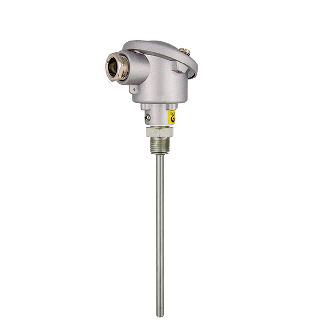 SONDA DE TEMPERATURA PT100 (RTD) CABEZAL CON CONEXIÓN ELÉCTRICA SENCILLA Y BULBO LISO EN ACERO INOXIDABLE AISI 316-Leer más