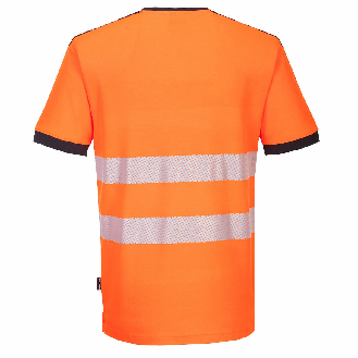 Portwest - Tee-shirt manches courtes avec col en V haute visibilité PW3-Lire la description