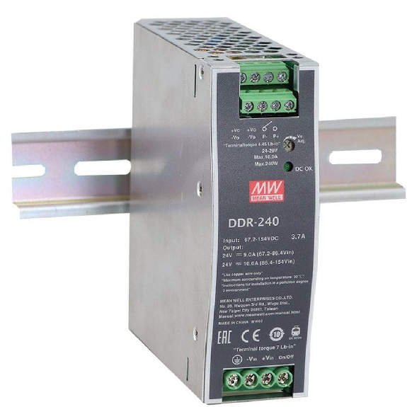 Convertitore DC-DC Mean Well DDR-240 per sistemi di controllo industriale-Leggi tutto