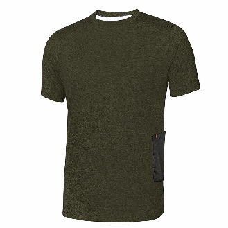 U-Power - Tee-shirt manches courtes vert Slim ROAD-Lire la description