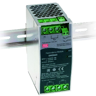 Modulo di ridondanza Mean Well DRDN40-24W per automazione industriale-Leggi tutto