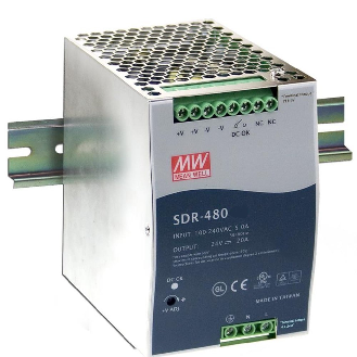 Alimentatore Mean Well DIN SDR-480-24 480W per automazione industriale e applicazioni ITE-Leggi tutto