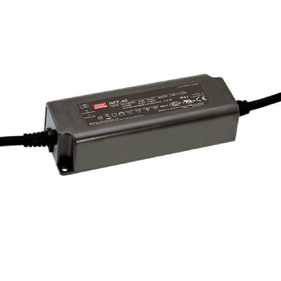 Alimentatore LED Mean Well NPF-40-24 - 40W, IP67, Tensione e Corrente Costanti-Leggi tutto