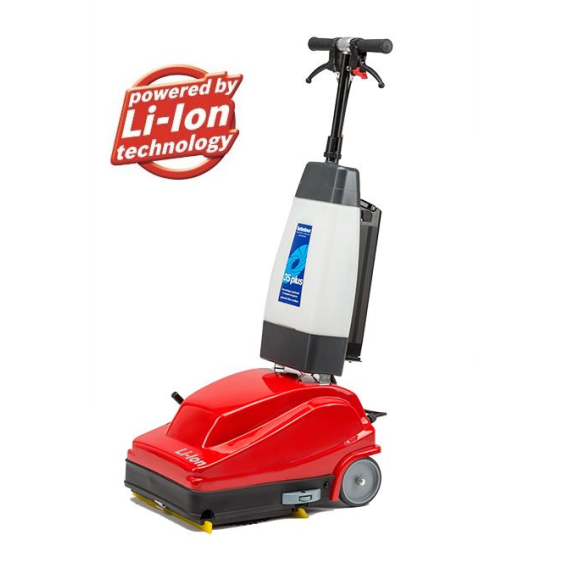 LAVA ASCIUGA PAVIMENTI PROFESSIONALE COMPATTA PER AMBIENTI COMMERCIALI E PROFESSIONALI CON BATTERIA AL LITIO 35 CM DI PISTA DI LAVAGGIO DOPPIA BOCCHETTA ASPIRANTE-Leer más