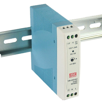 Alimentatore a binario DIN Meanwell MDR-20-24 20W con ingresso AC universale e immunità industriale-Leggi tutto