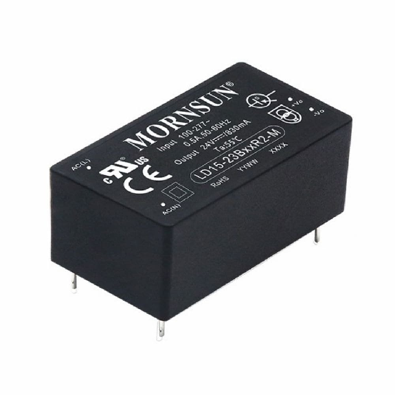 Alimentatore industriale Mornsun LD15-23BxxR2-M da 15W con ampio range di tensione di ingresso-Leggi tutto