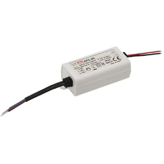 Alimentatore LED Mean Well APC-8E-350 da 8W con corrente costante-Leggi tutto
