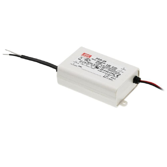 Alimentatore LED Mean Well PCD-25-1050B - Corrente costante, dimmerabile con triac, 25W, garanzia di 3 anni-Leggi tutto